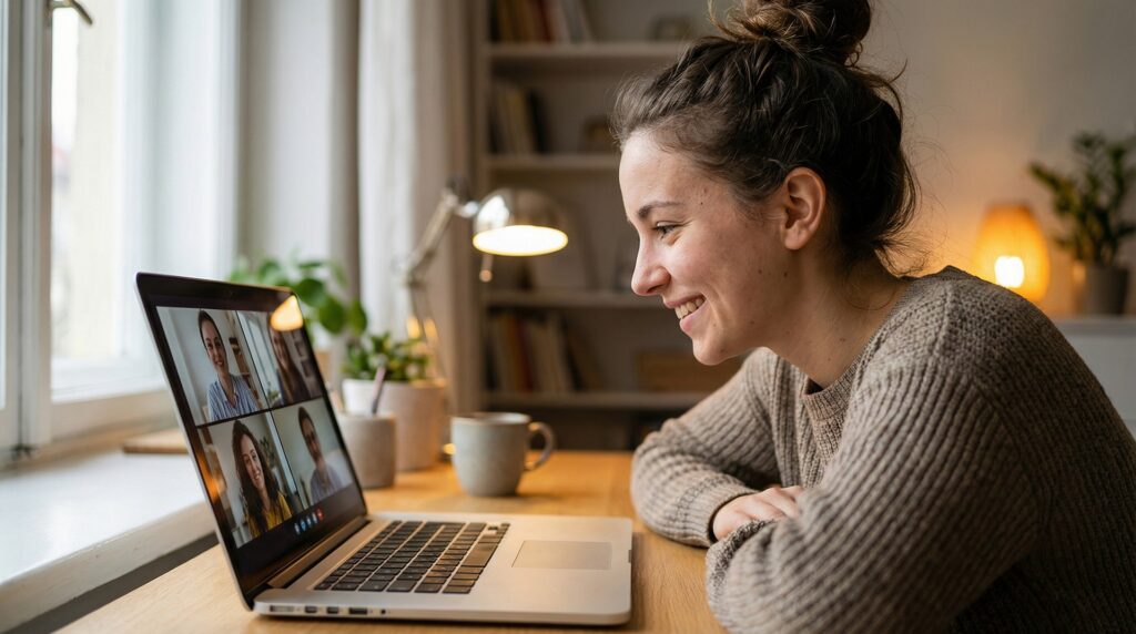 Person using one of the services -- online events